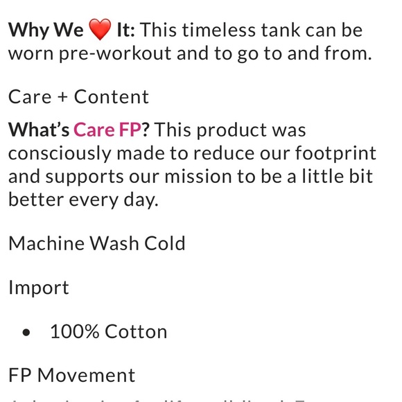 FP Movement Game Time Logo Tank NWT L - Picture 6 of 12